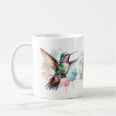 Kolibri-Aquarell Kaffeetasse (Links)