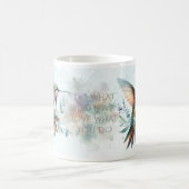 Kolibri-Aquarell Kaffeetasse (Mittel)