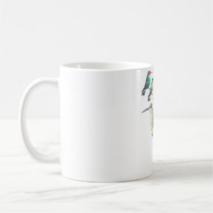 Kolibri-Arten Aquarell-Kunst Kaffeetasse