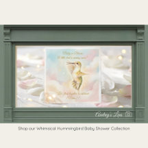 Kolibri-Baby-Party-Servietten | Pastell-Himmel