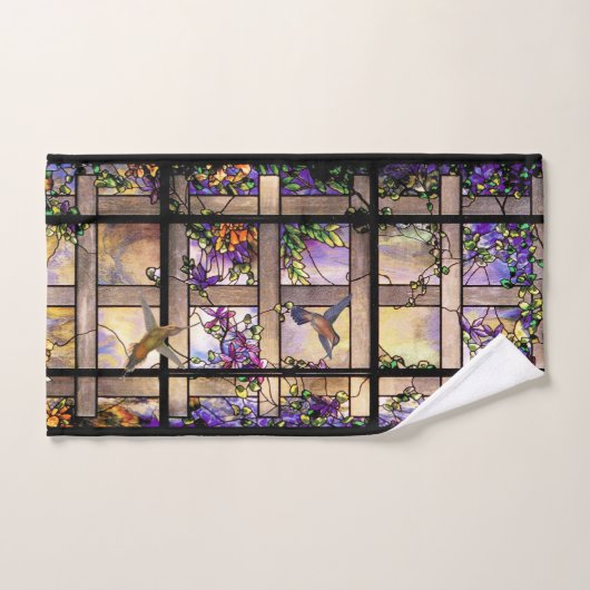 Kolibri-beflecktes Glas-Blumen-Bad-Tuch-Set Badhandtuch Set (Handtuch)