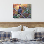 Kolibri bei Sonnenuntergang Leinwand (Insitu (Schlafzimmer))