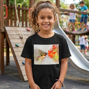 Kolibri beim Trinken von Nektar einer lebendigen B T-Shirt