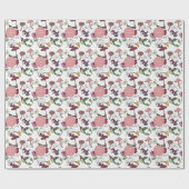 Kolibri Blumen Frohen Muttertag Geschenkpapier (Flach)