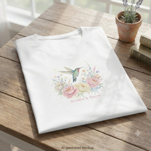 Kolibri-Blumen – Muttertagsgeschenk für sie T-Shirt