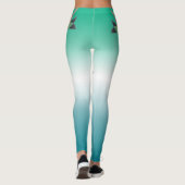 Kolibri-Blumen Ombre ganz über Druck-Leggings Leggings (Rückseite)