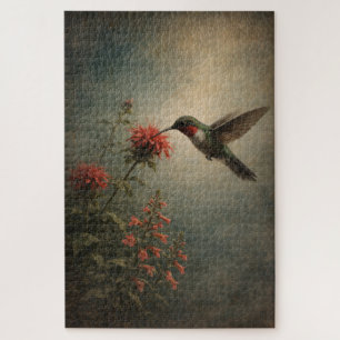 Kolibri-Blüte   Florale Vogelkunst   Puzzle