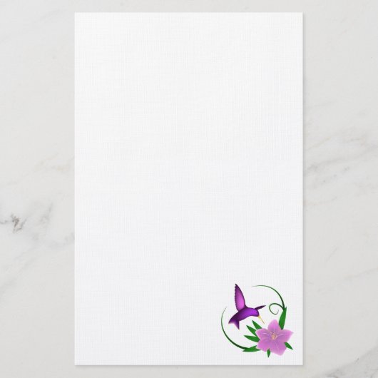 "Kolibri" Briefpapier (Vorderseite)