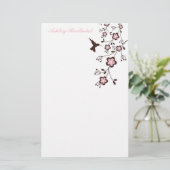 Kolibri Briefpapier (Stehend Vorderseite)