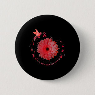 Kolibri-Burgunder-Sonnenblumen-Hirnaneurysma-Bewus Button