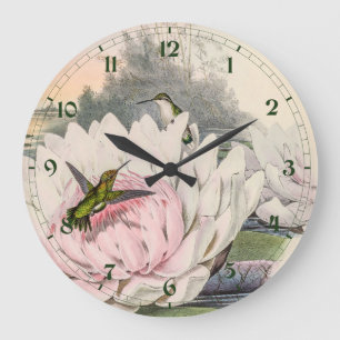 Kolibri Chlorostilbon Portmanni von Gould Große Wanduhr