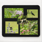 Kolibri-Collage Mousepad (Vorne)