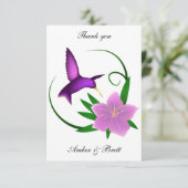 "Kolibri" danken Ihnen zu merken Einladung (Stehend Vorderseite)