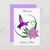 "Kolibri" danken Ihnen zu merken Einladung (Vorne/Hinten)