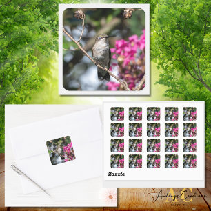 Kolibri Design #8354 Quadratischer Aufkleber