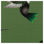 Kolibri-Designergewebe Stoff (Nahaufnahme)