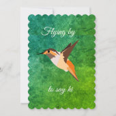 Kolibri Einladung (Vorderseite)