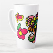 Kolibri entspannt Frühling Milchtasse (Linke Ecke)