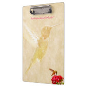 Kolibri, erblicken! - Klemmbrett (Links)