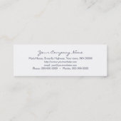 Kolibri Falkemotte Visitenkarte (Rückseite)