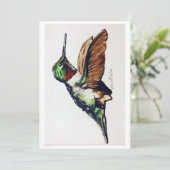 Kolibri Feiertagskarte (Stehend Vorderseite)