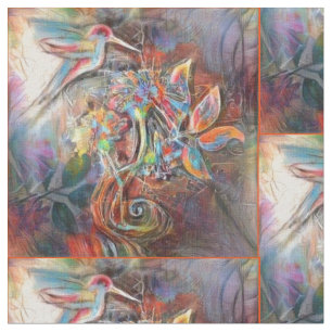 Kolibri-Flug-weiche Pastell-Kunst Stoff