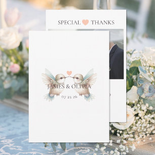Kolibri Foto Hochzeit Danksagungskarte Dankeskarte