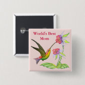 Kolibri-Garten für Mama Button (Vorne & Hinten)