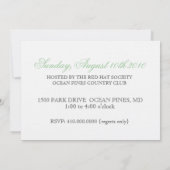 Kolibri-Garten-Party Einladung (Rückseite)