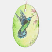 Kolibri-Garten-Weihnachtsverzierung Keramik Ornament (Links)