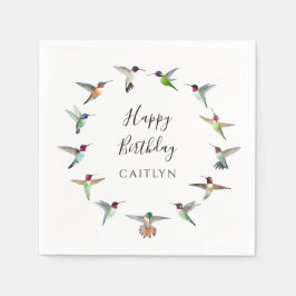 Kolibri-Geburtstag  Serviette
