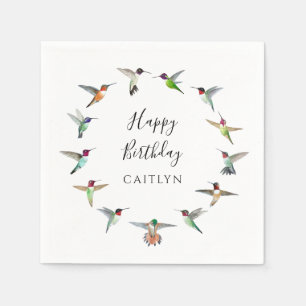 Kolibri-Geburtstag  Serviette