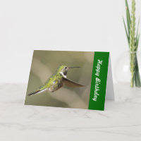 Kolibri-Geburtstags-Karte