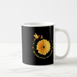 Kolibri Gelbe Sonnenblume Kindheit Krebs Auszeichn Kaffeetasse