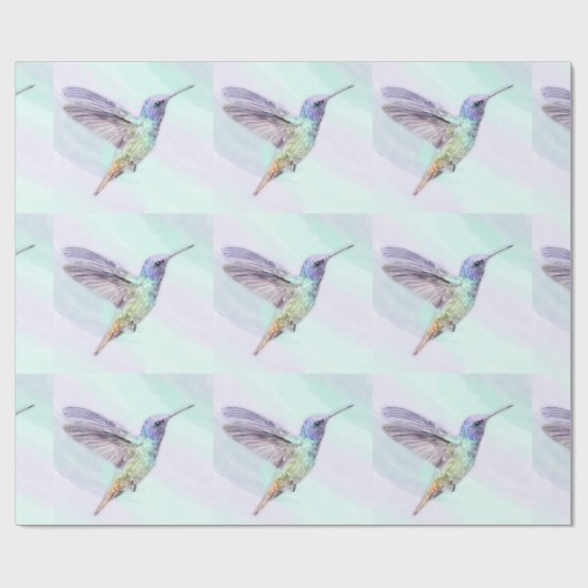 Kolibri-glattes Packpapier, 30" x 6' Geschenkpapier (Flach)