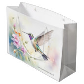 Kolibri Große Geschenktüte (Rückseite Schrägansicht)