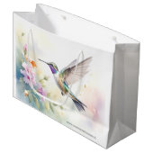 Kolibri Große Geschenktüte (Vorderseite Schrägansicht)