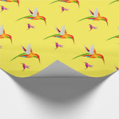 Kolibri-Hafen-helles Geschenk-Packpapier Geschenkpapier (Ecke)
