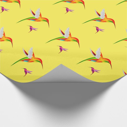 Kolibri-Hafen-helles Geschenk-Packpapier Geschenkpapier (Ecke)