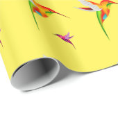 Kolibri-Hafen-helles Geschenk-Packpapier Geschenkpapier (Rolleneckpunkt)