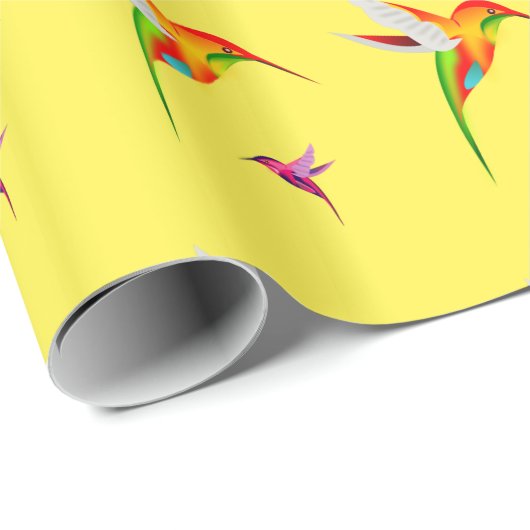 Kolibri-Hafen-helles Geschenk-Packpapier Geschenkpapier (Rolleneckpunkt)