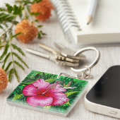 Kolibri Hibiskus Schlüsselanhänger (Vorderseite rechts)