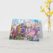 "Kolibri-Himmels" Grußkarte Karte (Gelbe Blume)