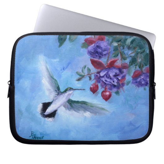 Kolibri-im Flug Laptop-Hülse Laptopschutzhülle (Vorderseite)