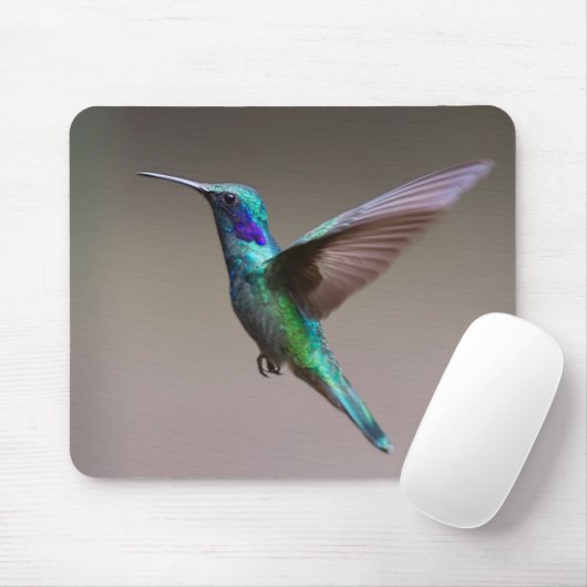 Kolibri im Flug Mousepad (Mit Mouse)