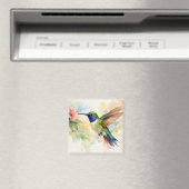 Kolibri in Aquarell Magnet (In Situ (Geschirrspüler))