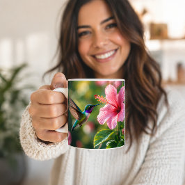 Kolibri in Blüte Kaffeetasse