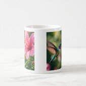Kolibri in Blüte Kaffeetasse (Mittel)