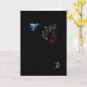 Kolibri Karte (Gelbe Blume)