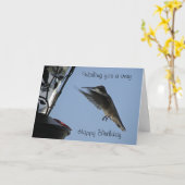 Kolibri-Karte Karte (Gelbe Blume)